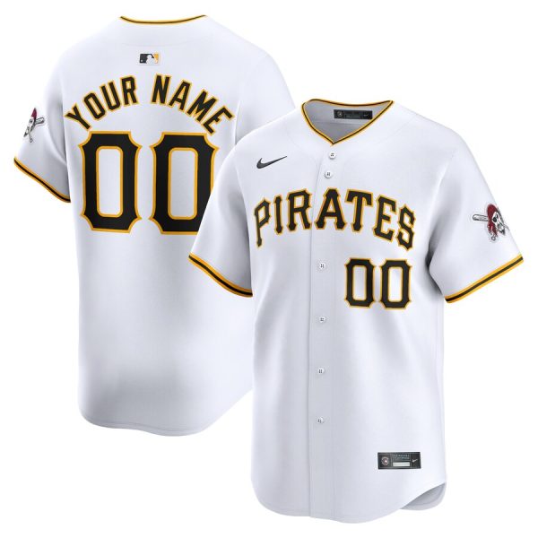 Pittsburgh Pirates Youth Home Limited Custom Jersey - White