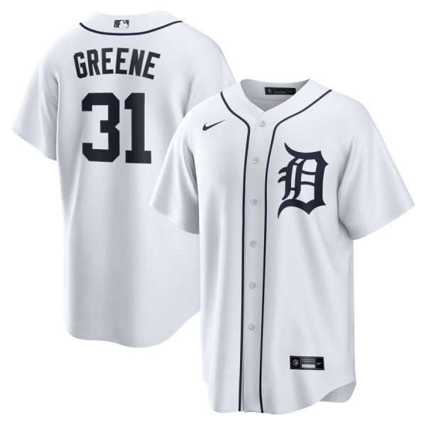 Riley Greene Detroit Tigers Replica Player Jersey - White