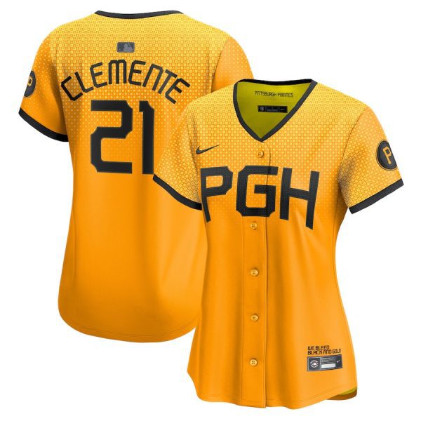 Roberto Clemente Pittsburgh Pirates Women's City Connect Limited Player Jersey - No Color