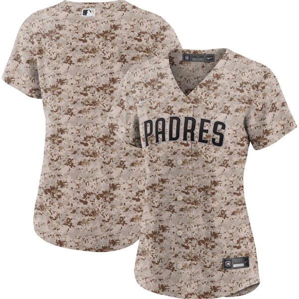 San Diego Padres Women's USMC Alternate Replica Team Jersey - Camo