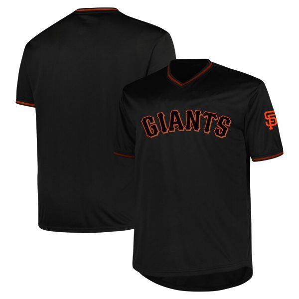 San Francisco Giants Profile Big & Tall Pop Fashion Jersey - Black
