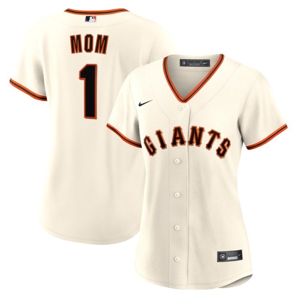 San Francisco Giants Women's #1 Mom Home Replica Jersey - White