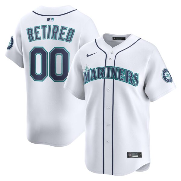 Seattle Mariners Home Limited Retired Roster Jersey - White