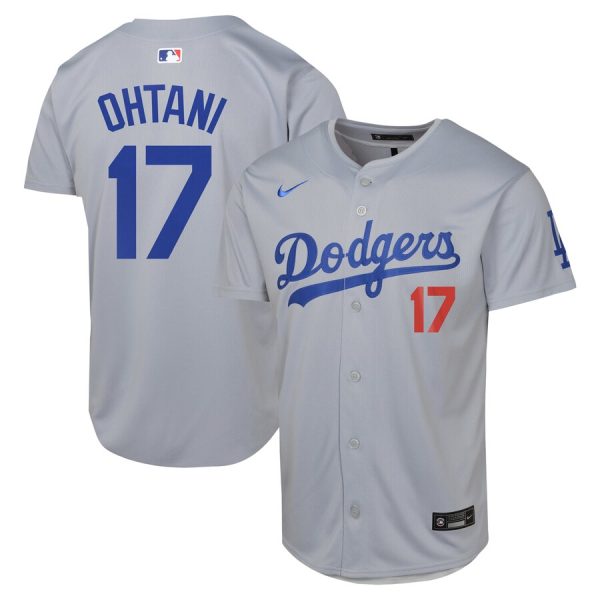 Shohei Ohtani Los Angeles Dodgers Youth Alternate Limited Jersey - Gray