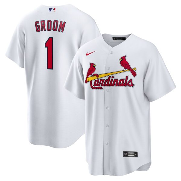 St. Louis Cardinals #1 Groom Home Replica Jersey - White