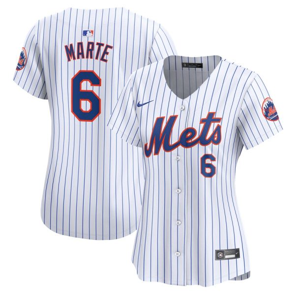 Starling Marte New York Mets Women's Home Limited Player Jersey - White