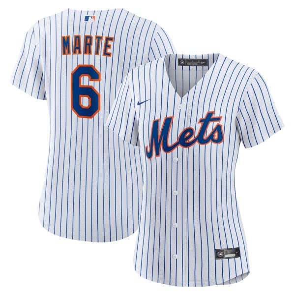 Starling Marte New York Mets Women's Home Replica Player Jersey - White