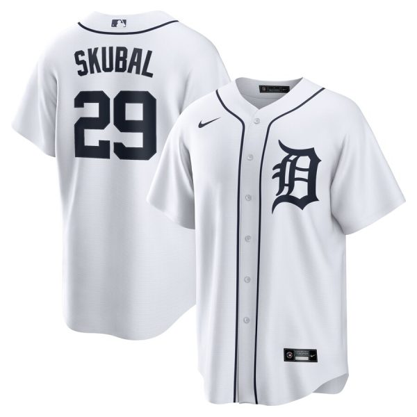 Tarik Skubal Detroit Tigers Home Replica Jersey - White