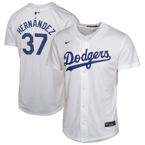 Teoscar Hernandez Los Angeles Dodgers Youth Home Player Game Jersey - White