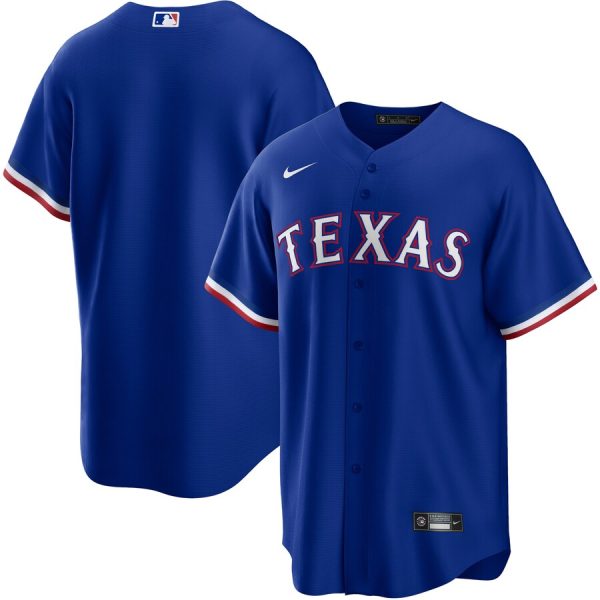 Texas Rangers Alternate Replica Team Logo Jersey - Royal