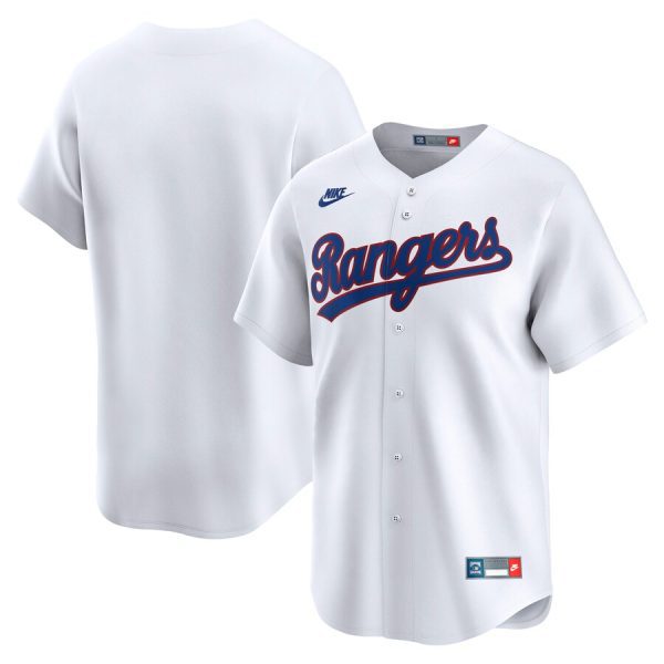 Texas Rangers Throwback Cooperstown Collection Limited Jersey - White