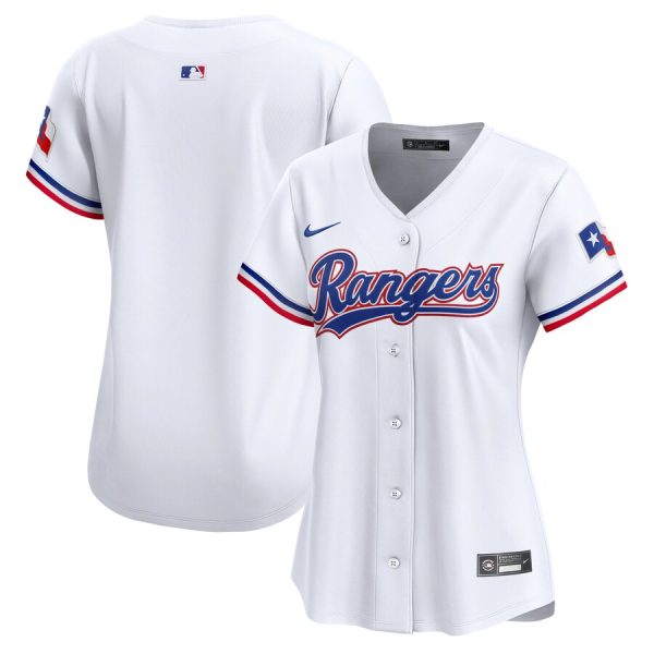 Texas Rangers Women's Home Limited Jersey - White