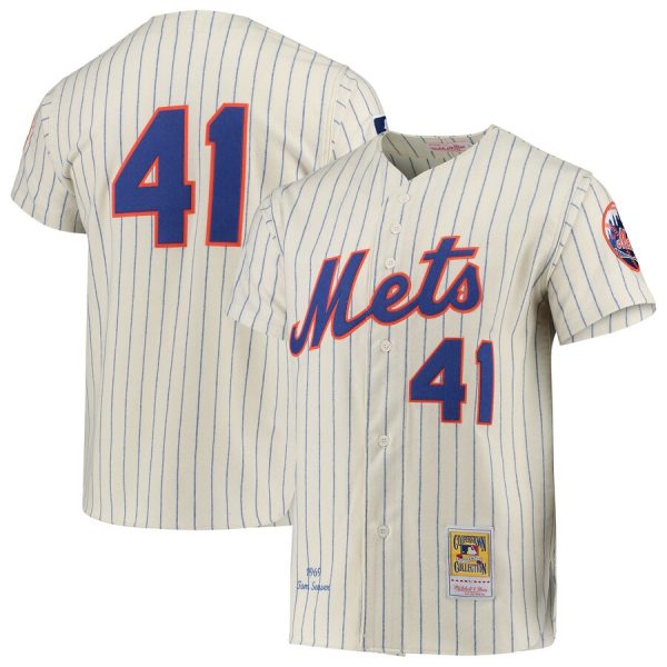 Tom Seaver New York Mets 1969 Cooperstown Collection Jersey - Cream