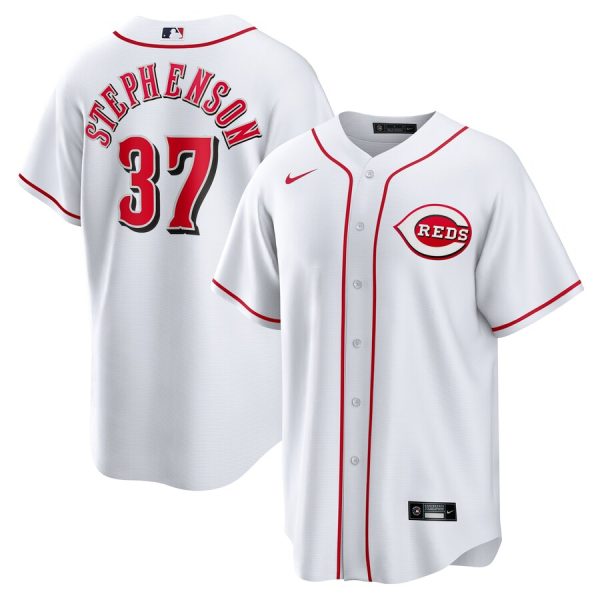 Tyler Stephenson Cincinnati Reds Home Replica Jersey - White