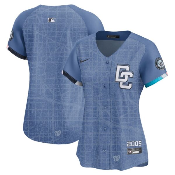 Washington Nationals Women's 2025 City Connect Limited Jersey - Blue