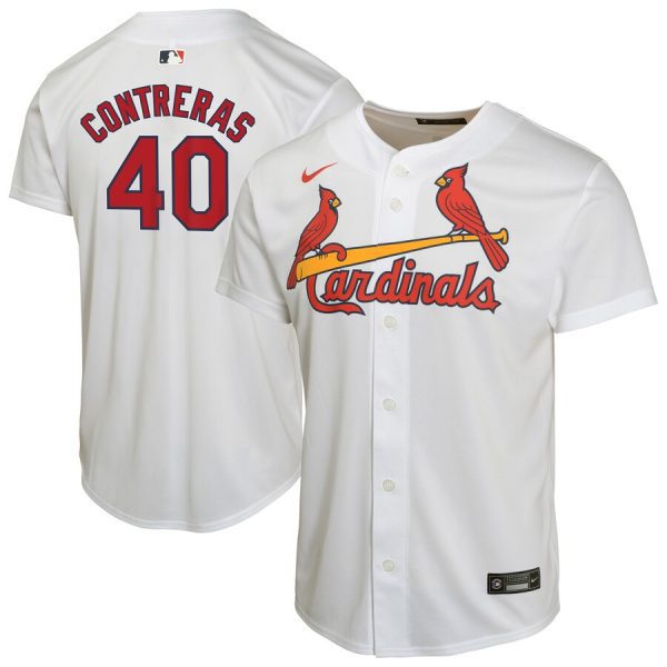 Willson Contreras St. Louis Cardinals Youth Home Game Player Jersey - White