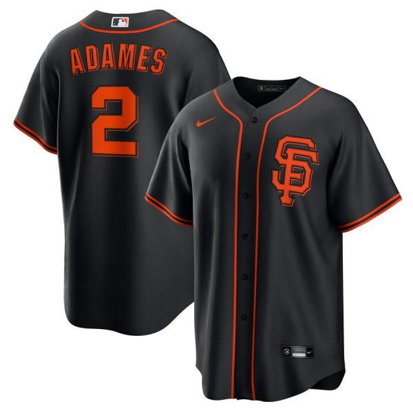 Willy Adames San Francisco Giants Alternate Replica Baseball Jersey - Black