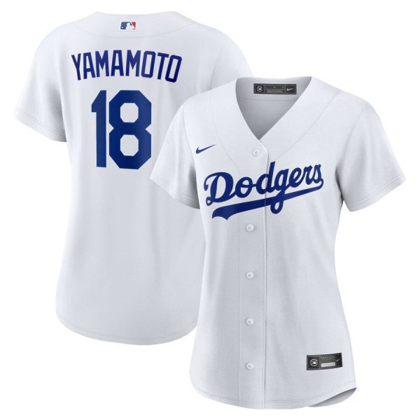 Yoshinobu Yamamoto Los Angeles Dodgers Women's Home Replica Player Jersey - White