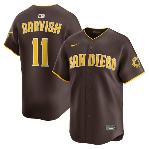 Yu Darvish San Diego Padres Road Limited Player Jersey - Brown