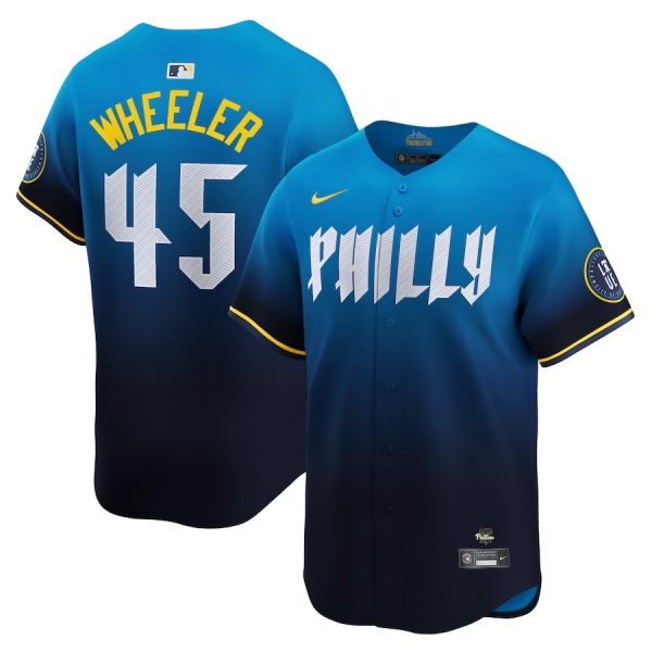 Zack Wheeler Philadelphia Phillies City Connect Limited Player Jersey - Blue