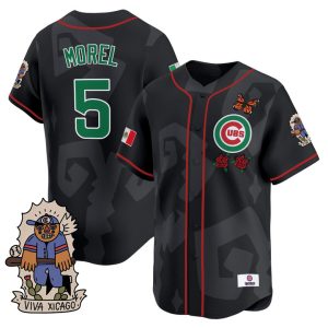 2025 Chicago Cubs Mexican Heritage Vapor Premier Limited Jersey - Black Christopher Morel