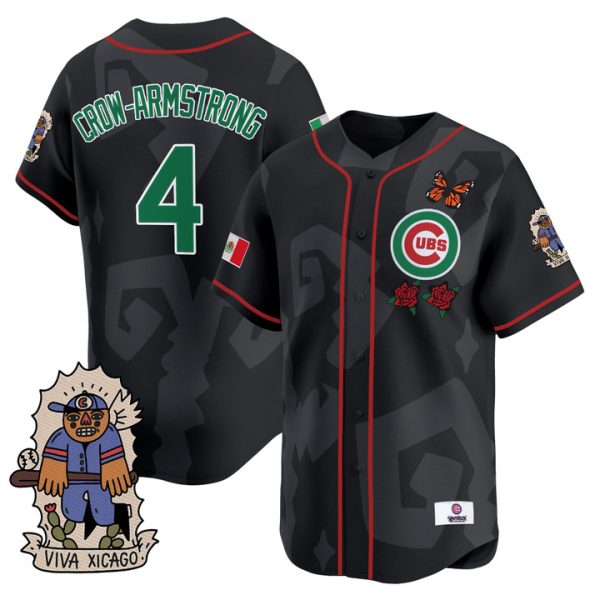 2025 Chicago Cubs Mexican Heritage Vapor Premier Limited Jersey - Black Pete Crow-Armstrong