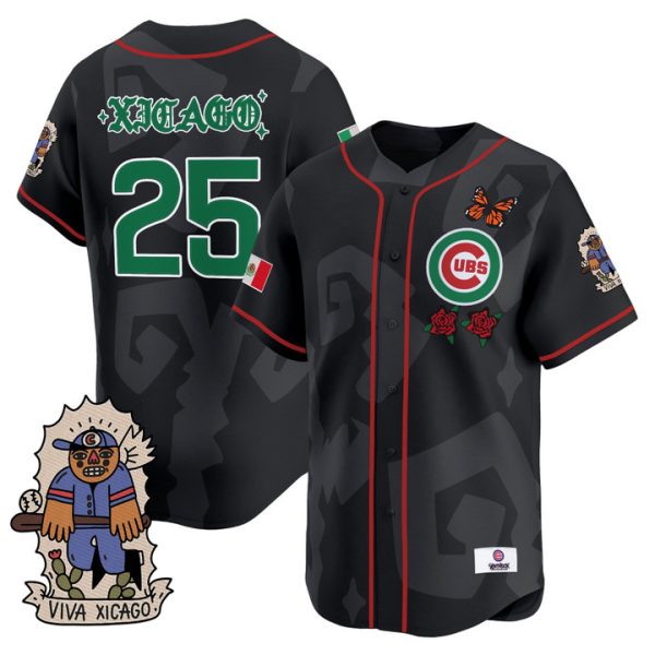 2025 Chicago Cubs Mexican Heritage Vapor Premier Limited Jersey - Black Xicago