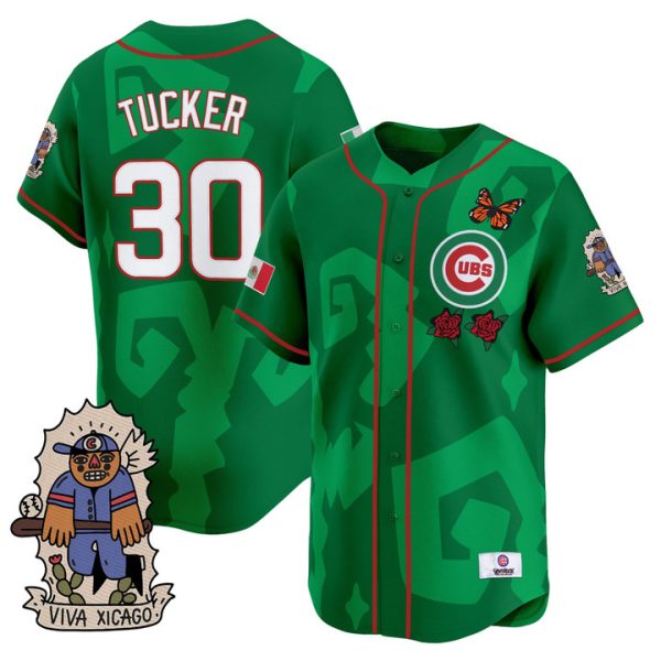 2025 Chicago Cubs Mexican Heritage Vapor Premier Limited Jersey - Green Kyle Tucker