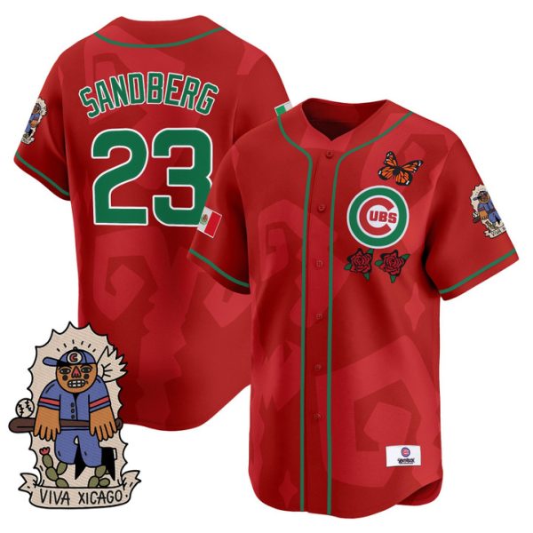 2025 Chicago Cubs Mexican Heritage Vapor Premier Limited Jersey - Red Ryne Sandberg