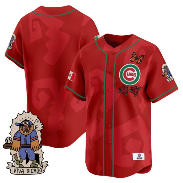 2025 Chicago Cubs Mexican Heritage Vapor Premier Limited Jersey - Red Team