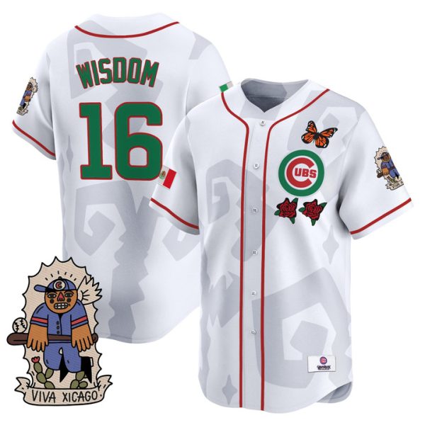 2025 Chicago Cubs Mexican Heritage Vapor Premier Limited Jersey - White Patrick Wisdom