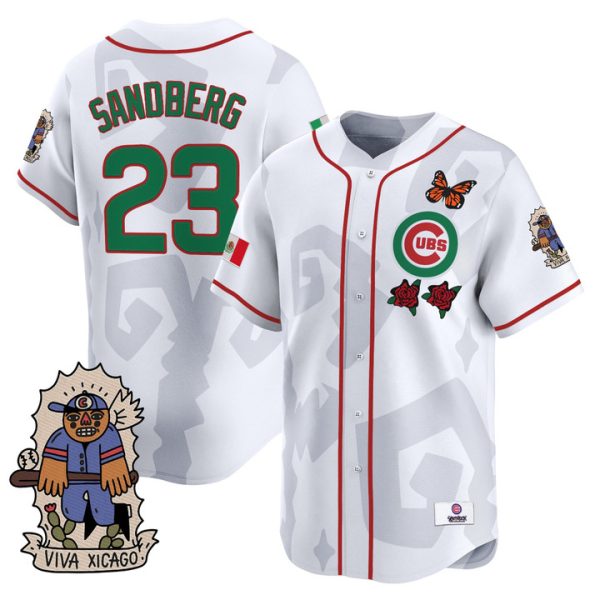2025 Chicago Cubs Mexican Heritage Vapor Premier Limited Jersey - White Ryne Sandberg