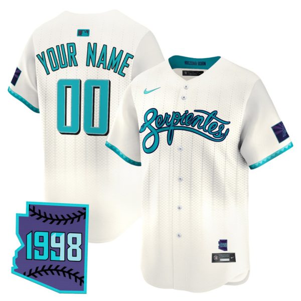 Arizona Diamondbacks 2025 City Connect Vapor Premier Limited Custom Jersey V2 - Cream