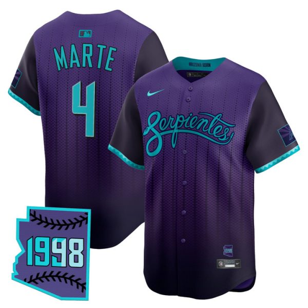 Arizona Diamondbacks 2025 City Connect Vapor Premier Limited Jersey V2 - Purple Ketel Marte