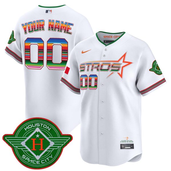 Astros 2025 City Connect Mexico Vapor Premier Limited Custom Jersey - White