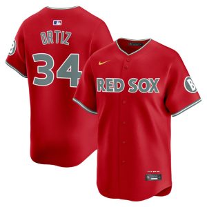 Boston Red Sox 2025 City Connect Vapor Premier Limited Jersey - Red David Ortiz