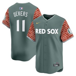 Boston Red Sox 2025 Fenway Red Brick Style Vapor Premier Limited Jersey - Green Rafael Devers