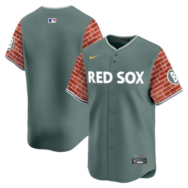 Boston Red Sox 2025 Fenway Red Brick Style Vapor Premier Limited Jersey - Green Team