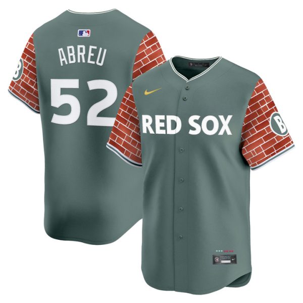 Boston Red Sox 2025 Fenway Red Brick Style Vapor Premier Limited Jersey - Green Wilyer Abreu