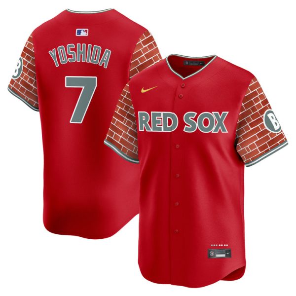 Boston Red Sox 2025 Fenway Red Brick Style Vapor Premier Limited Jersey - Red Masataka Yoshida