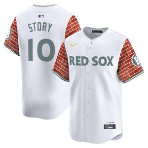 Boston Red Sox 2025 Fenway Red Brick Style Vapor Premier Limited Jersey - White Trevor Story
