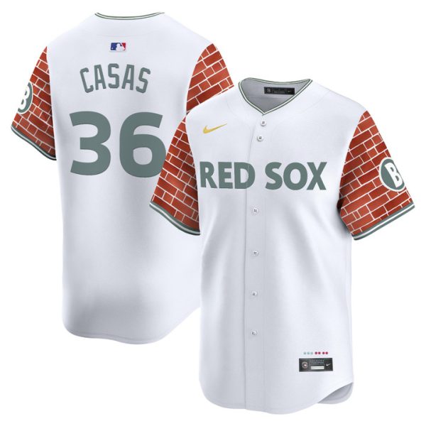 Boston Red Sox 2025 Fenway Red Brick Style Vapor Premier Limited Jersey - White Triston Casas