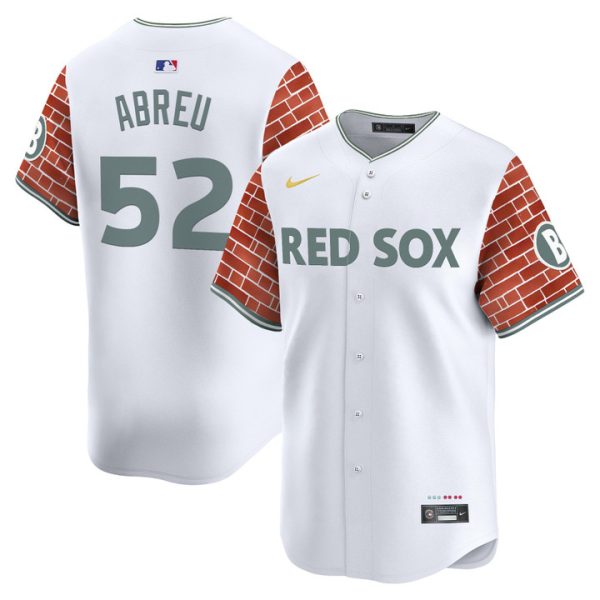 Boston Red Sox 2025 Fenway Red Brick Style Vapor Premier Limited Jersey - White Wilyer Abreu