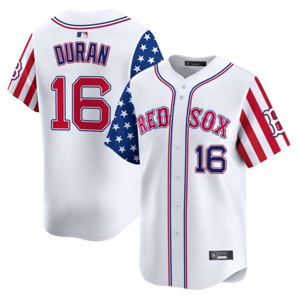 Boston Red Sox 2025 Memorial Day Vapor Premier Limited Jersey - White Jarren Duran