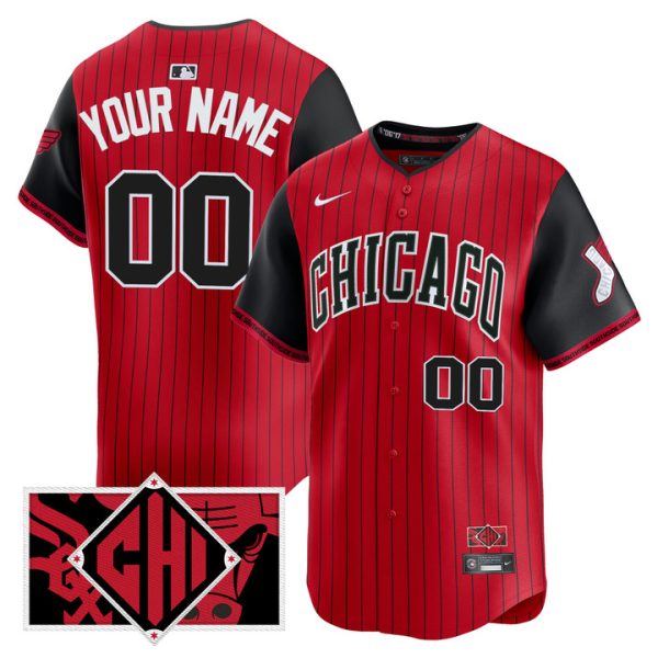 Chicago White Sox 2025 City Connect Vapor Premier Limited Custom Jersey - Red