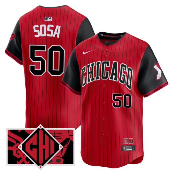Chicago White Sox 2025 City Connect Vapor Premier Limited Jersey - Red Lenyn Sosa