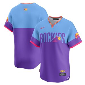 Colorado Rockies 2025 City Connect Limited Jersey - Purple/Light Blue