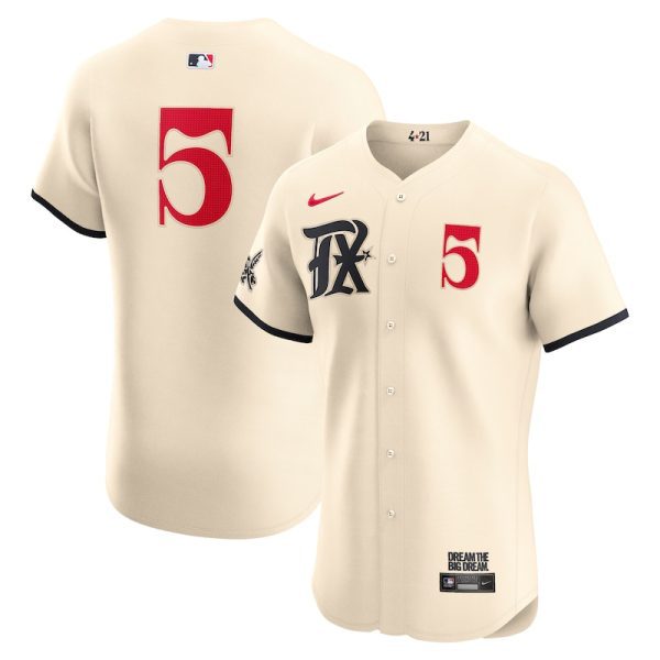Corey Seager Texas Rangers City Connect Elite Player Jersey - Cream