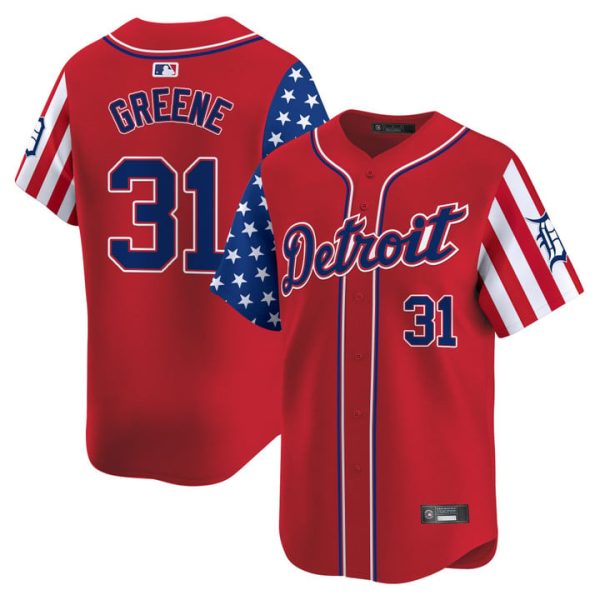 Detroit Tigers 2025 Memorial Day Vapor Premier Limited Jersey - Red Riley Greene
