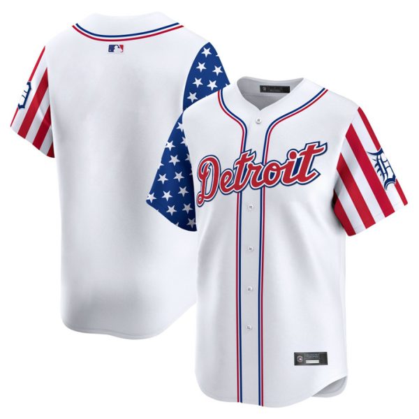 Detroit Tigers 2025 Memorial Day Vapor Premier Limited Jersey - White Team